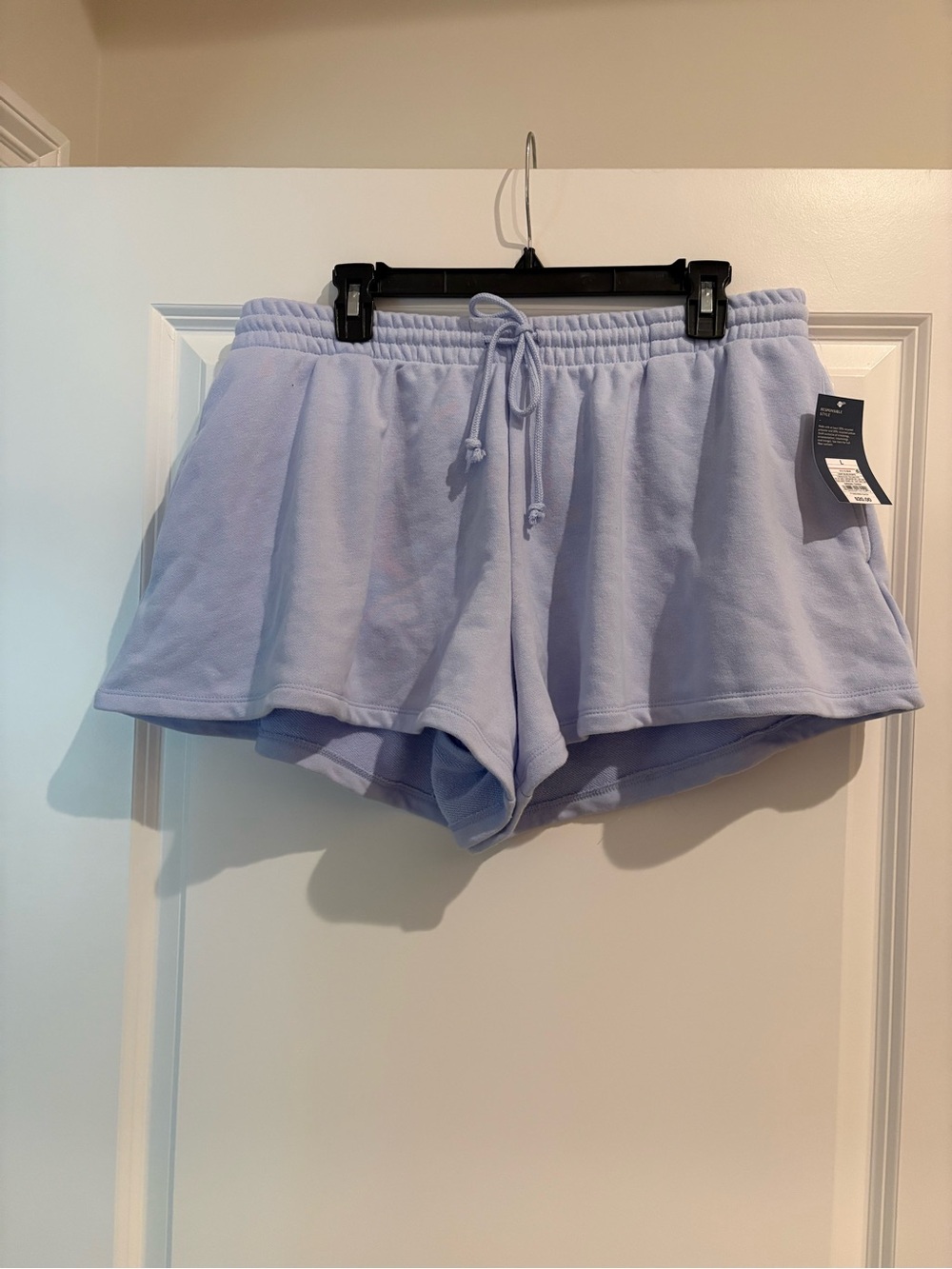 Universal Thread Lavender Button-Up Cardigan with Drawstring Shorts Set - Picture 5 of 8